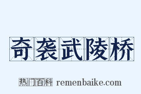 奇袭武陵桥是什么意思的图片